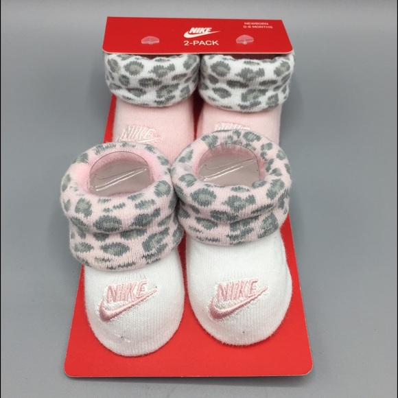 Nike Shoes Nike Newborn Booties 6 Months Pink Cheetah Poshmark